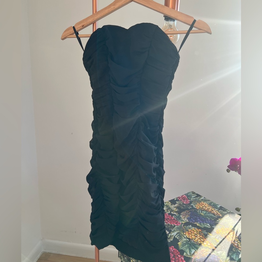 {H&M} black mini dress